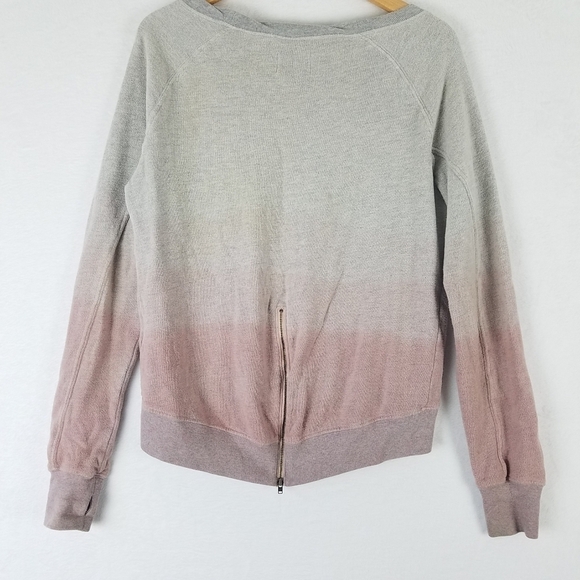 Pam & Gela Ombre Zipper Back Longsleeve Pull-over Sweater Small - Picture 5 of 10